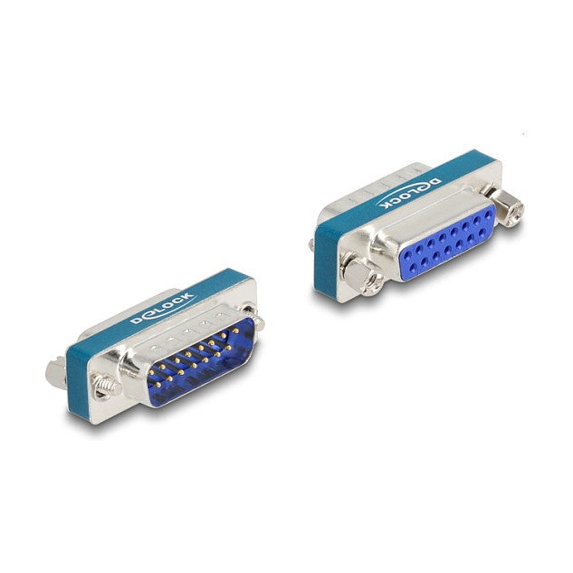 HF/EMI Entstörfilter D-Sub 15 Pin Stecker zu Buchse mit Tiefpass induktiv