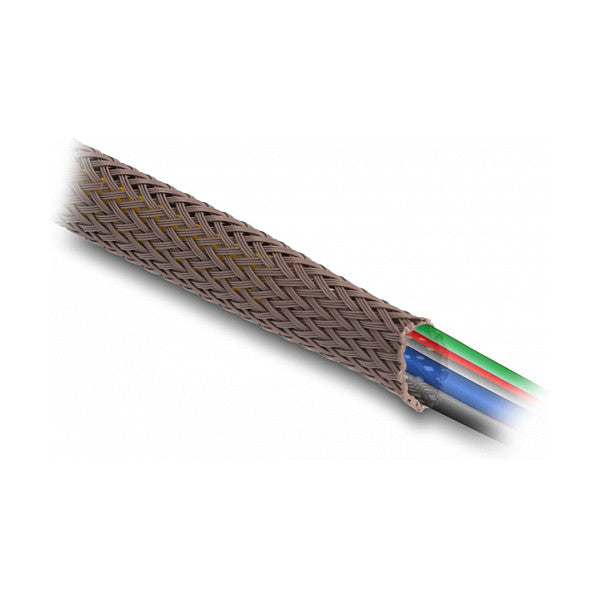 Geflechtschlauch nagerfest dehnbar 5 m x 6 mm braun