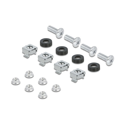 19" Schutzschalterleiste mit Abdeckung und Hutschiene inklusive 2 x Kabelzugentlastungsschiene 3 HE Metall schwarz