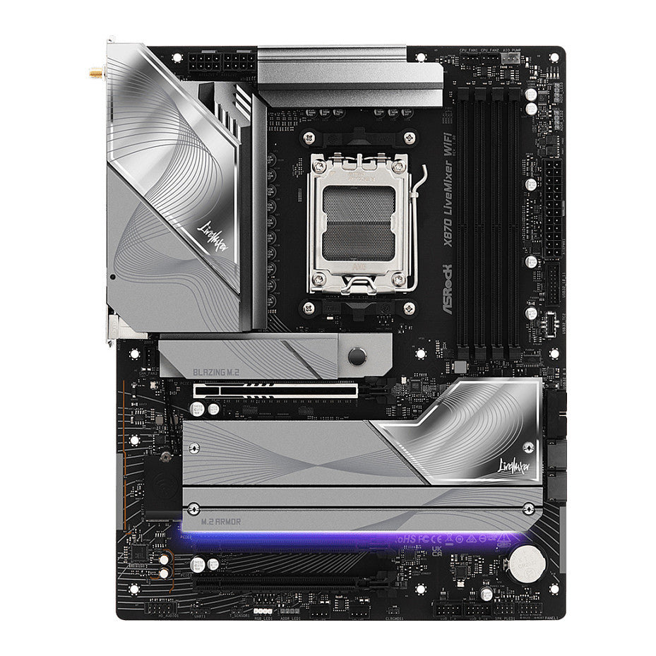 ASRock X870 Livemixer WiFi AM5 ATX HDMI/USB-C DDR5