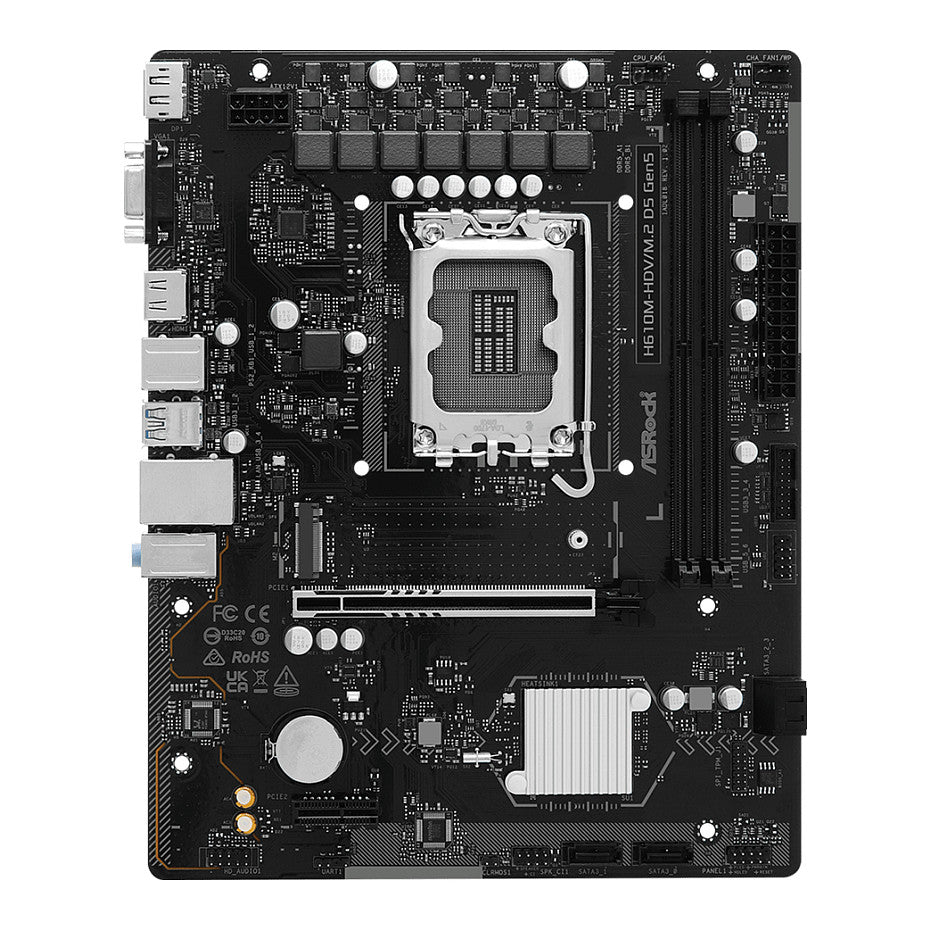 ASROCK H610M-HDV/M.2 D5 GEN5 S1700 mATX Intel H610 2xDDR5 retail
