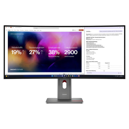 Lenovo ThinkVision P40WD-40 WUHD Curved Monitor 100,8 cm (39,7")