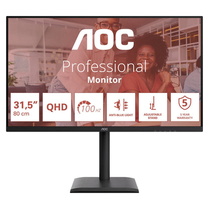 AOC 81,3cm (31,5") Q32E4U 16:09 2xHDMI+DP+USB IPS black