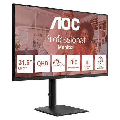 AOC 81,3cm (31,5") Q32E4U 16:09 2xHDMI+DP+USB IPS black