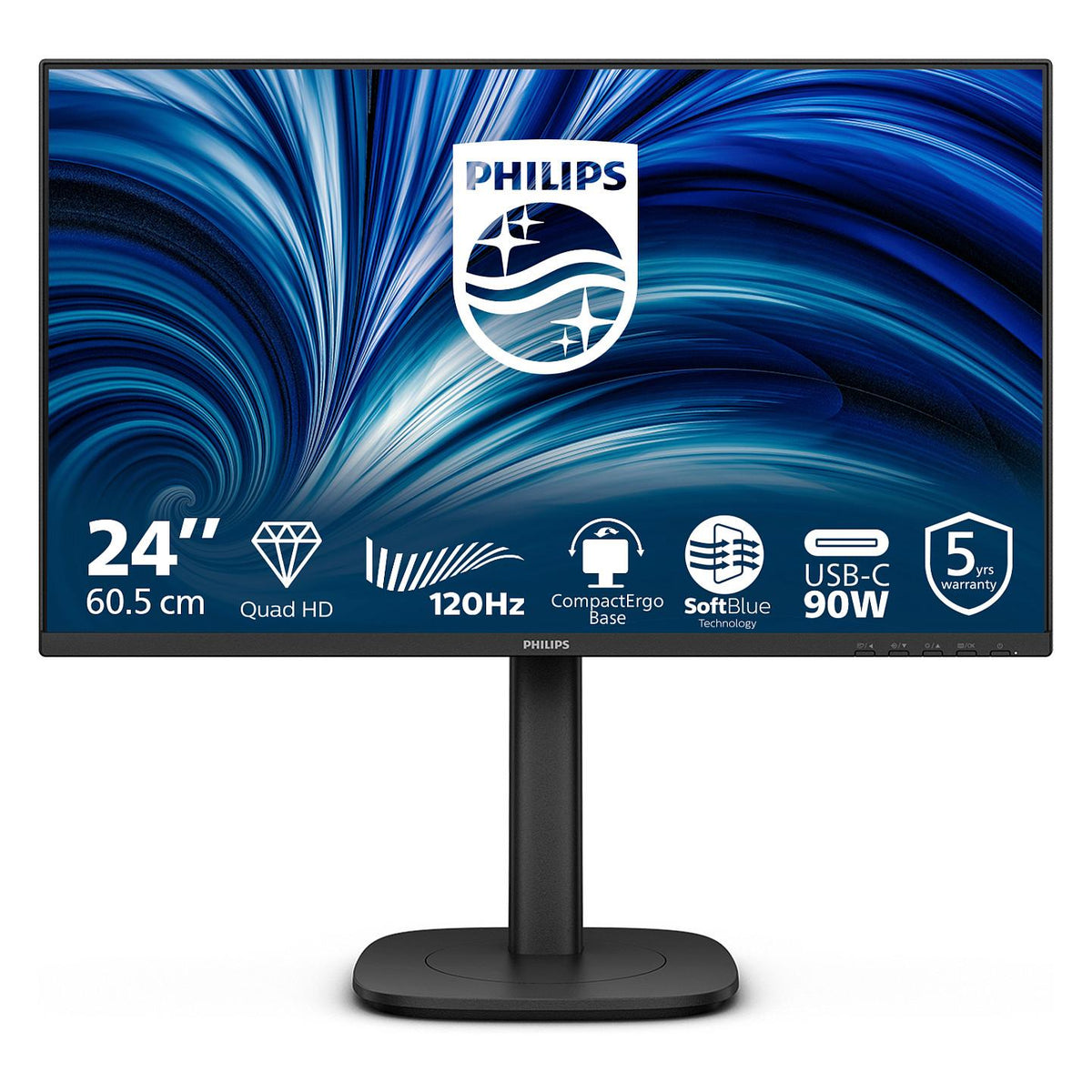 Philips 60,5cm (23,8") 24B2U3601 16:09 HDMI+DP+USB-C black