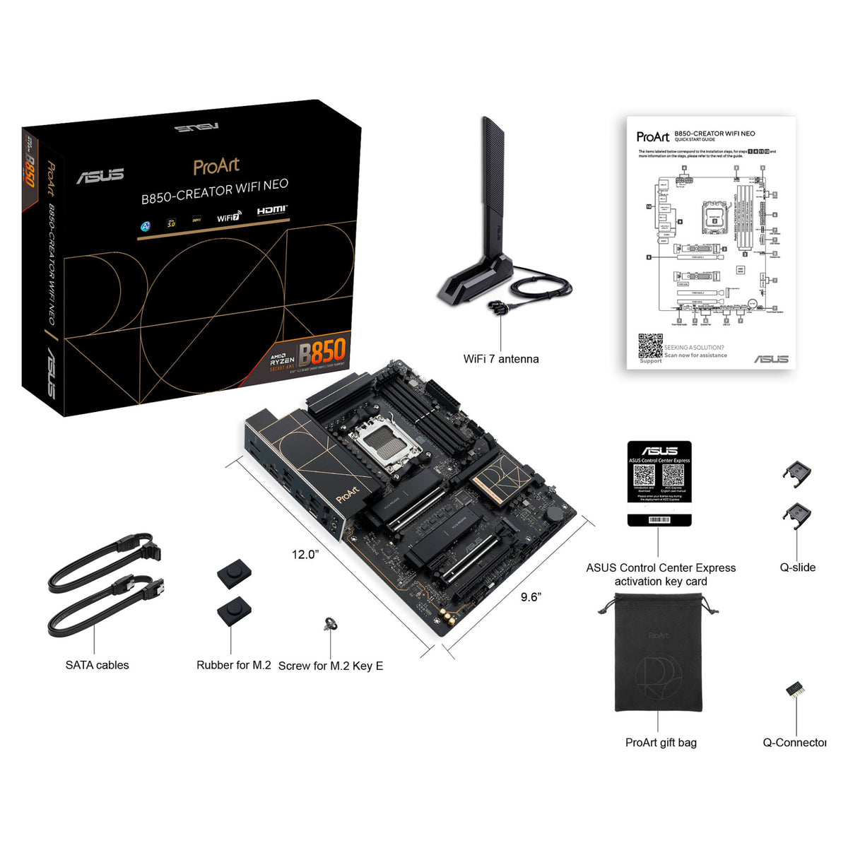 ASUS PROART B850-CREATOR WIFI NEO (AMD,AM5,DDR5,ATX)