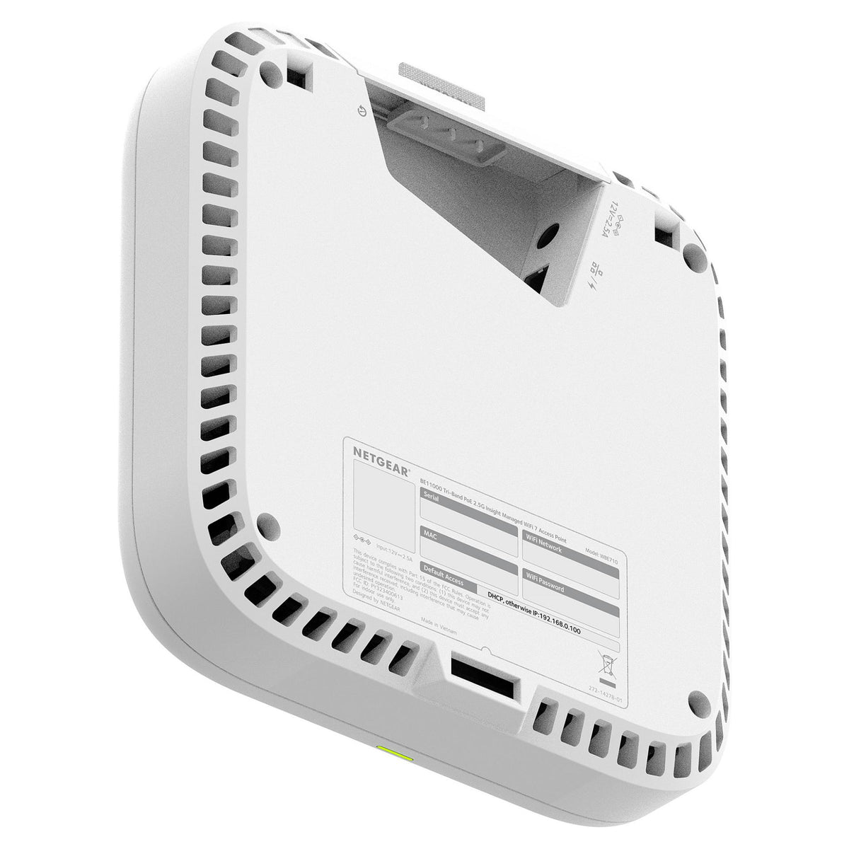 NETGEAR Business WBE718 - Accesspoint - Wi-Fi 7 - Wi-Fi 6 - Wi-Fi 7 - 2.4 GHz, 5 GHz, 6 GHz - Cloud-verwaltet - Wand- / Deckenmontage