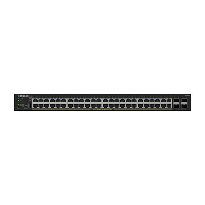 NETGEAR GS348TPv2 - Switch - 2+/L3 Lite - Smart - 48 x 10/100/1000 (PoE+) + 4 x SFP - Desktop, an Rack montierbar - PoE+ (380 W)