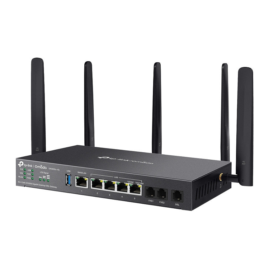 Omada DR3650v-4G AX3000 Wi-Fi 6 Gigabit Desktop DSL Gateway