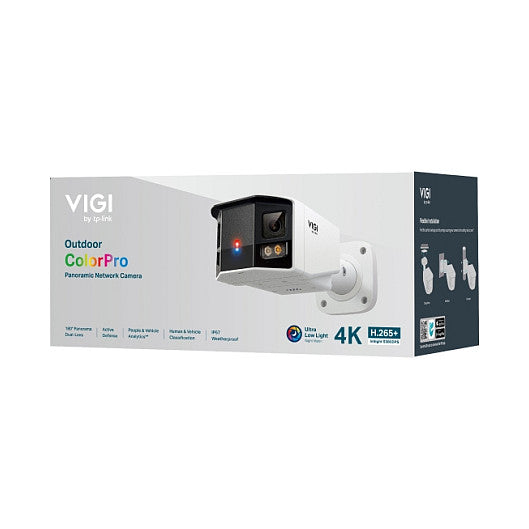 VIGI 8MP Outdoor ColorPro Panoramic Bullet Network Camera