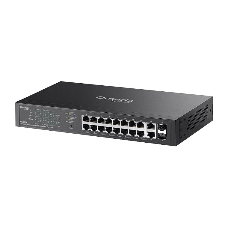 TP-Link Omada ES220GP 20-Port Gigabit Easy mgd. Switch 16x PoE+