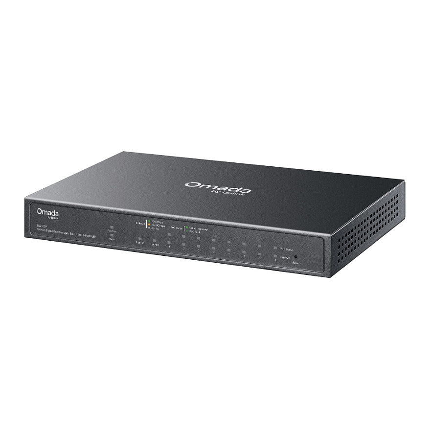 TP-Link Omada ES210GP10-Port Gigabit Easy Managed Switch 8-Port PoE+