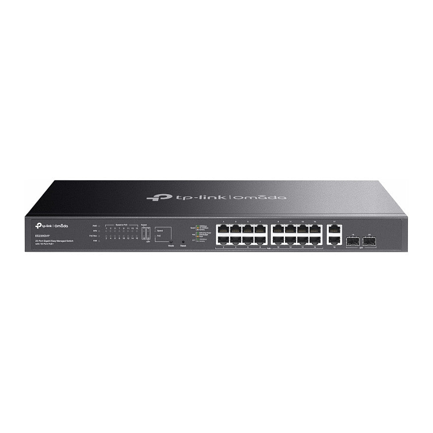 TP-Link Omada ES220GMP 20-Port Gigabit Easy mgd. Switch 16-Port PoE+