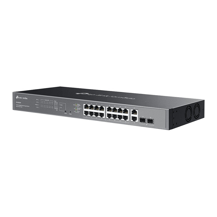 TP-Link Omada ES220GMP 20-Port Gigabit Easy mgd. Switch 16-Port PoE+