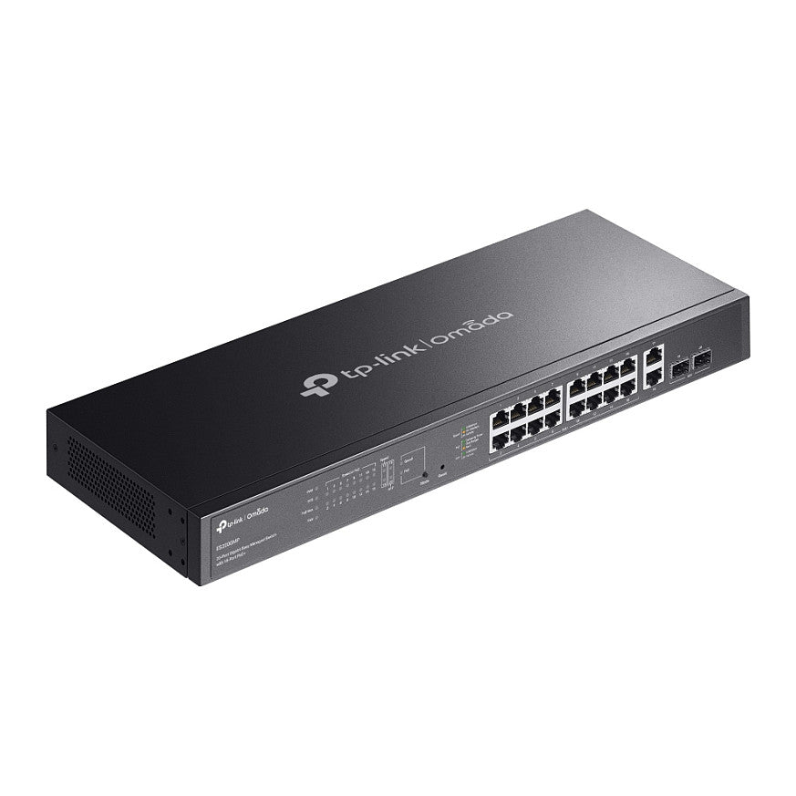 TP-Link Omada ES220GMP 20-Port Gigabit Easy mgd. Switch 16-Port PoE+