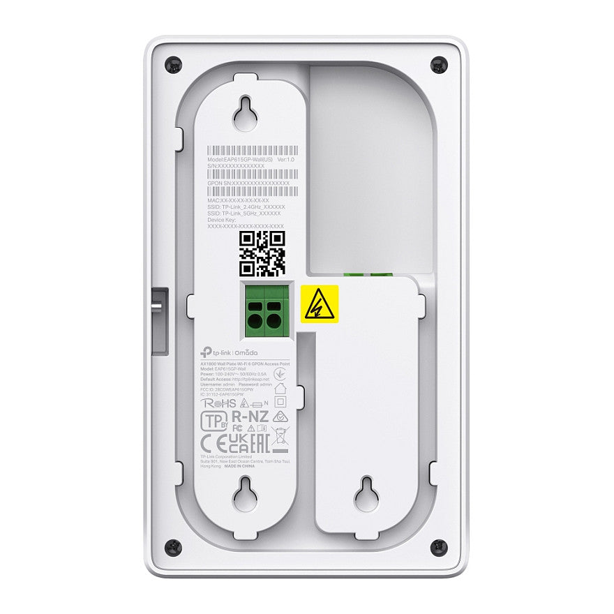 Omada EAP625GP-WallAX1800 Wi-Fi 6 Wall Plate GPON Access Point
