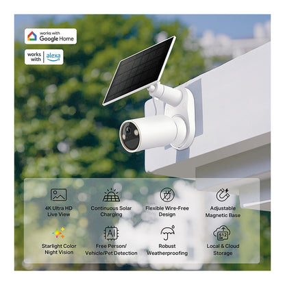 TP-Link Tapo C460 KIT - Überwachungskamera - Bullet - Outdoor - Stromversorung Solar/Akku 4k (8MP)