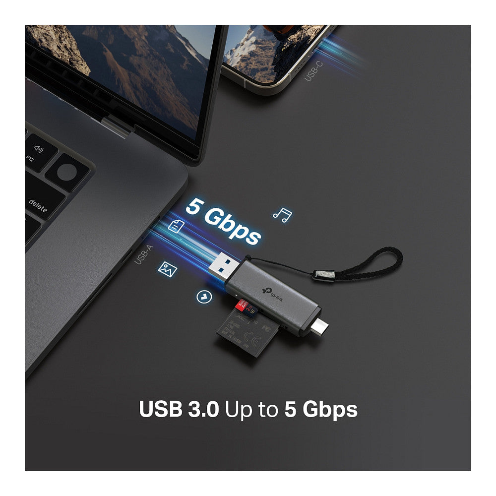 TP-Link UA430D USB3.0 Typ-C & Typ-A to SD+microSD 3.0 Adap.