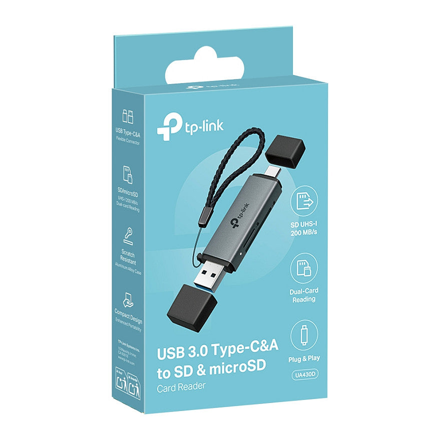 TP-Link UA430D USB3.0 Typ-C & Typ-A to SD+microSD 3.0 Adap.
