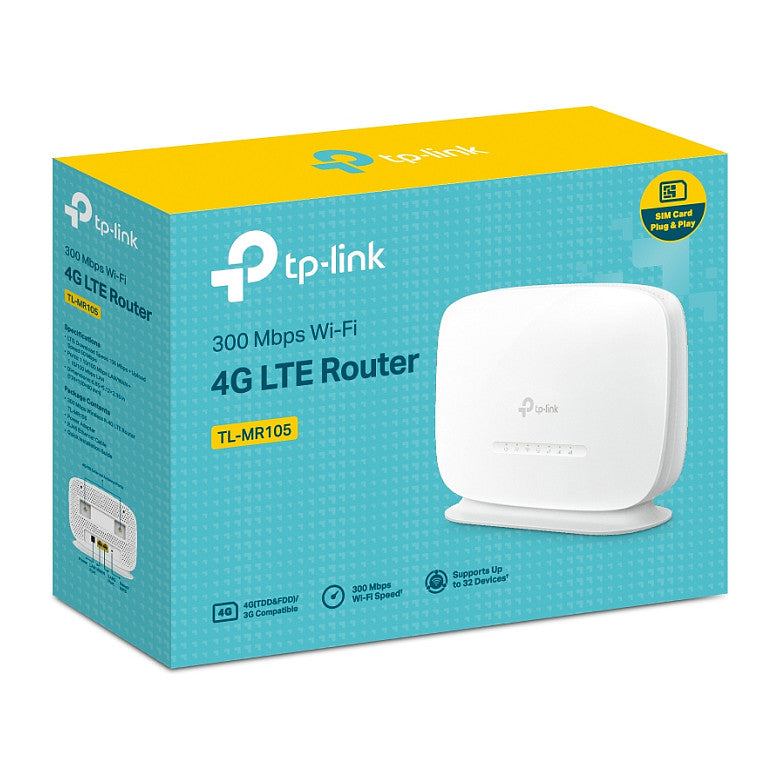 TP-Link TL-MR105 300Mbit/s Wireless N 4G LTE Router