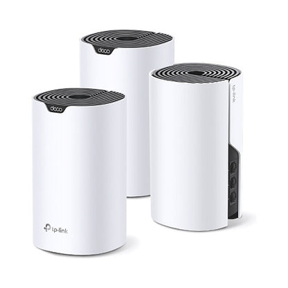 TP-Link Deco S7 3-pack Dual-Band 2.4 GHz/5 GHz Wi-Fi 5 802.11ac White, Black Internal