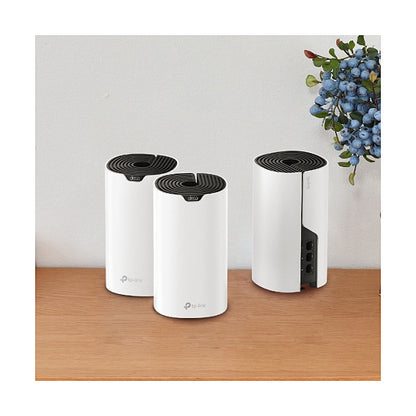 TP-Link Deco S7 3-pack Dual-Band 2.4 GHz/5 GHz Wi-Fi 5 802.11ac White, Black Internal