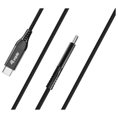 Equip Kabel USB-C4.0->C Slim PD240W St/St 1.20m schwarz