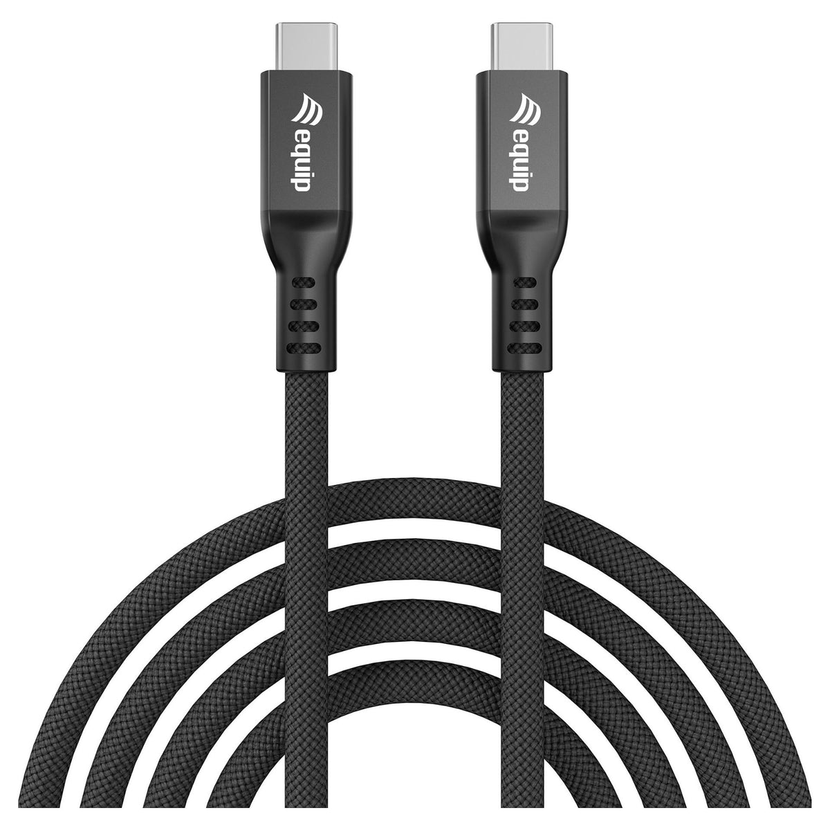 Equip Kabel USB-C4.0->C 80Gbps PD240W St/St 2.00m schwarz