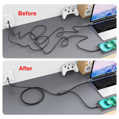 Equip Kabel USB-C4.0->C Y-Kabel PD140W St/St 1.50m schwarz