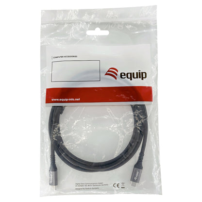 Equip Kabel USB-C4.0->C Gen2x2 PD100W St/St 3.00m schwarz