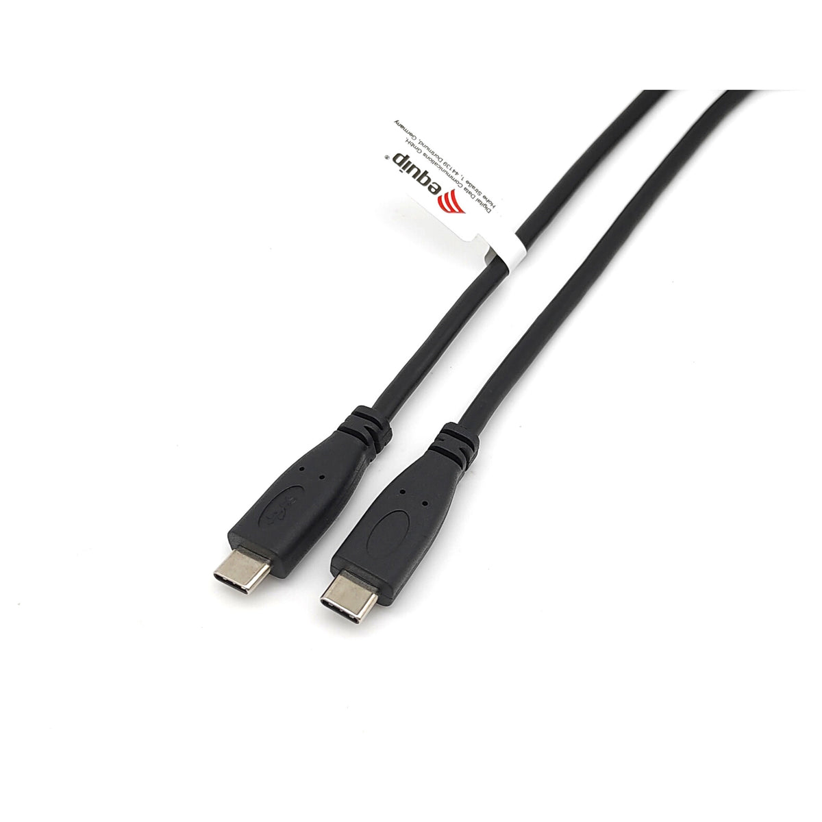 Equip Kabel USB-C2.0->C 3A PD60W St/St 0.50m schwarz