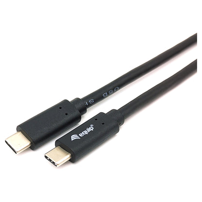 Equip Kabel USB-C3.2->C Gen1 PD60W St/St 0.50m schwarz