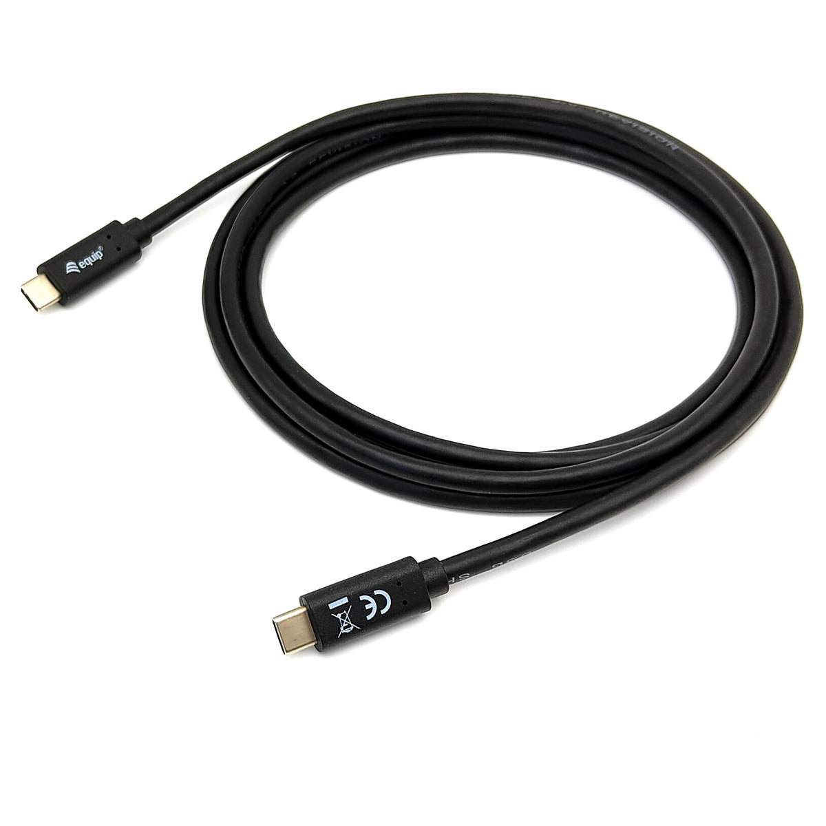 Equip Kabel USB-C3.2->C Gen1 PD60W St/St 0.50m schwarz