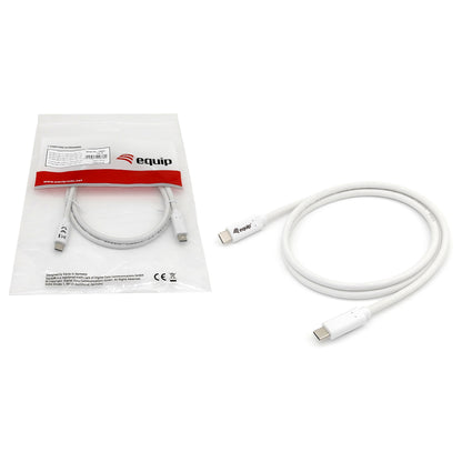 Equip Kabel USB-C3.2->C Gen1 PD60W St/St 0.50m weiß
