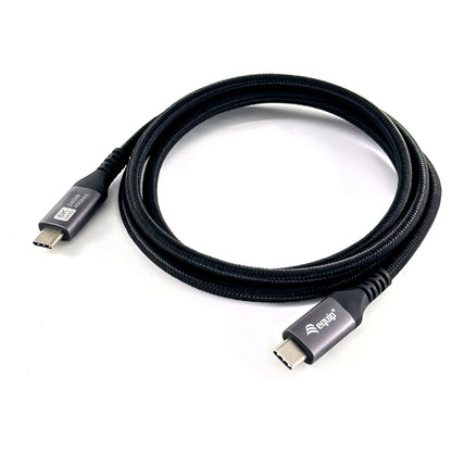 Equip Kabel USB-C4.0->C 40Gbps PD240W St/St 0.50m schwarz