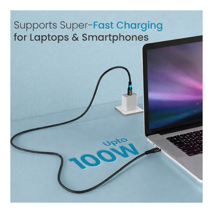 Equip Adapter USB-C->USB-C+HDMI PD100W 4K/ 60Hz 1.00m Alu.