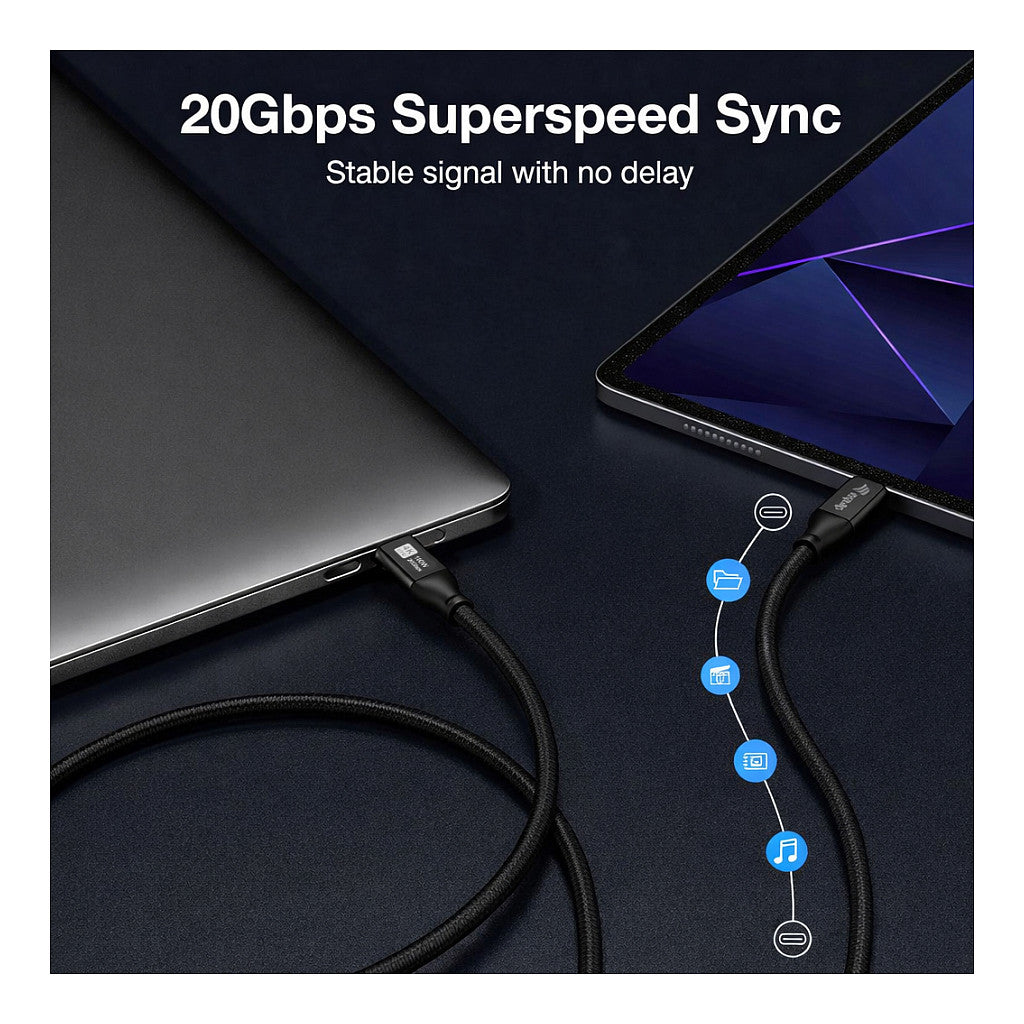 Equip Adapter USB-C->USB-C+HDMI PD100W 4K/ 60Hz 2.00m Alu.