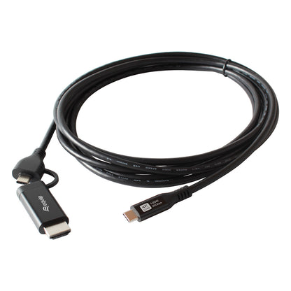 Equip Adapter USB-C->USB-C+HDMI PD100W 4K/ 60Hz 3.00m Alu.