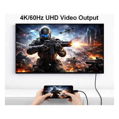 Equip Adapter USB-C->USB-C+HDMI PD100W 4K/ 60Hz 3.00m Alu.