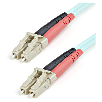 STARTECH.COM 1m 3ft LC/UPC to LC/UPC OM3multimode Fiber Optic Cable Full Duplex 50/125um Zipcord Fiber Cable 100G LSZH Fiber Patch