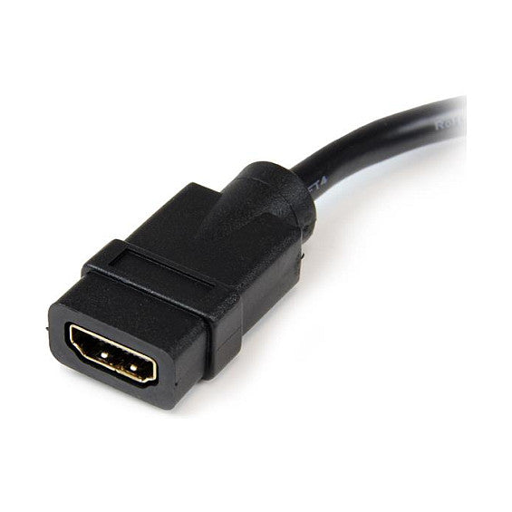 STARTECH.COM HDMI auf DVI Adapter 20cm - DVI-D 25 pin Stecker zu HDMI 19 pin Buchse - Monitor Dongle Adapterkabel