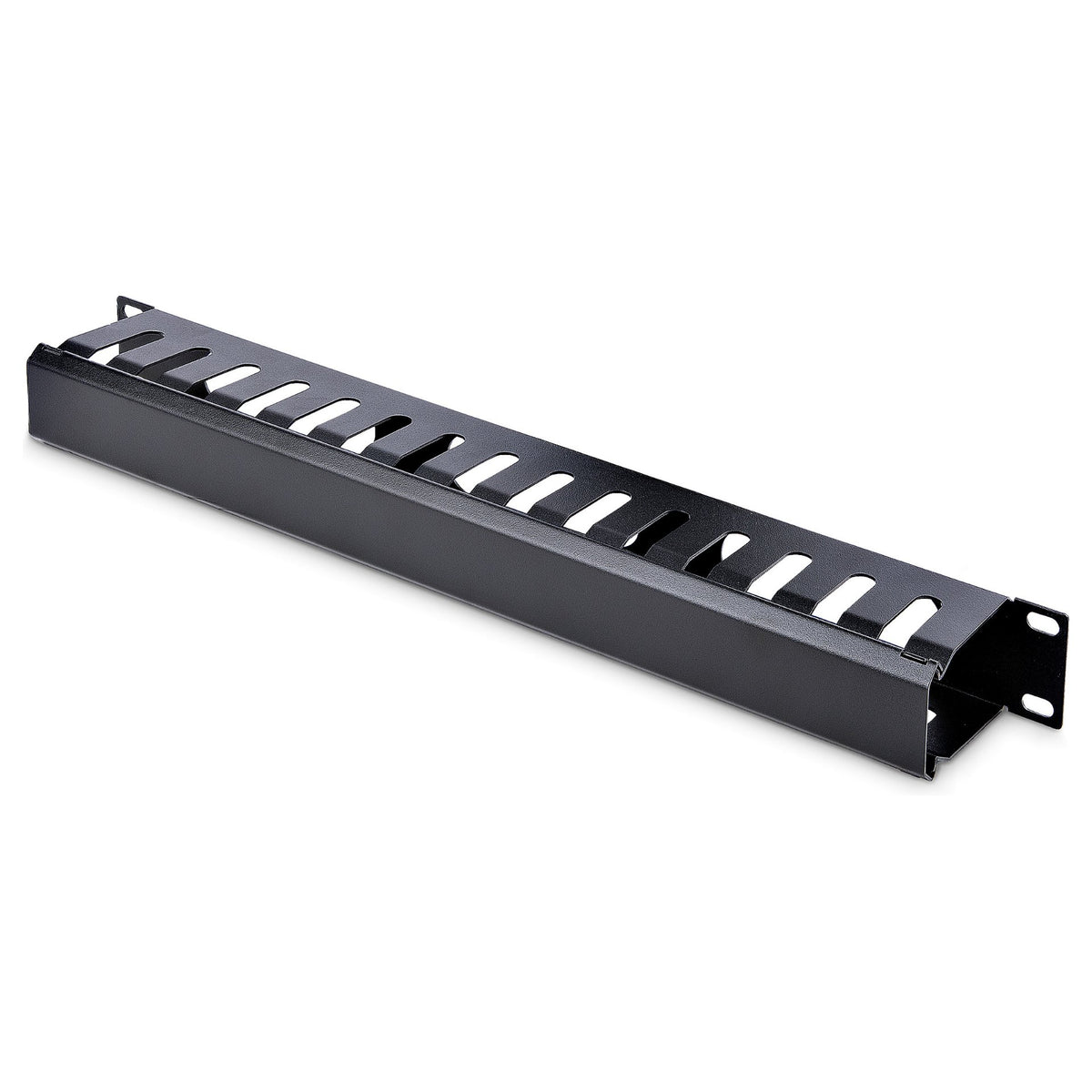 STARTECH.COM 1 HE 19 Zoll Rangierpanel / Kabelordner Kabelmanagement mit Abdeckung - Server Finger Kabelkanal