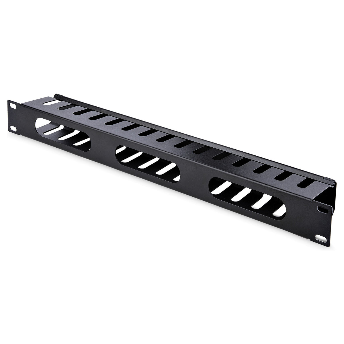 STARTECH.COM 1 HE 19 Zoll Rangierpanel / Kabelordner Kabelmanagement mit Abdeckung - Server Finger Kabelkanal