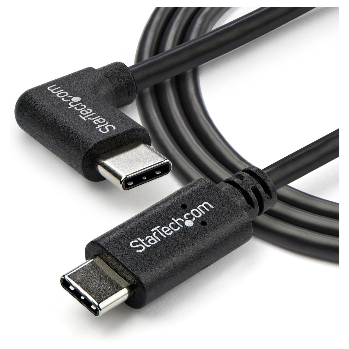 STARTECH.COM USB- C Kabel rechtsgewinkelt - St/St-1m - USB 2.0 - USB Typ-C Kabel - 90grad USB C - USB-C auf USB C - USB-C Ladekabel