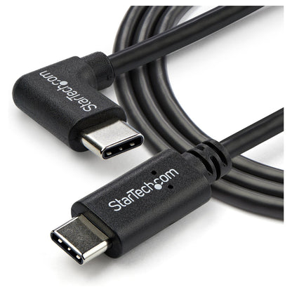 STARTECH.COM USB- C Kabel rechtsgewinkelt - St/St-1m - USB 2.0 - USB Typ-C Kabel - 90grad USB C - USB-C auf USB C - USB-C Ladekabel
