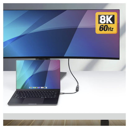 STARTECH.COM USB-C zu HDMI Adapter 8K 60Hz und 4K 120Hz Thunderbolt und USB4 Kompatibel USBC auf HDMI 2.1 Konverter USB-C Videoadapt
