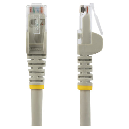 STARTECH.COM 0.5m LSZH CAT6 Ethernet Cable - 10 Gigabit 100W PoE RJ45 UTP Network Patch Cord Snagless - Grey ETL Verified