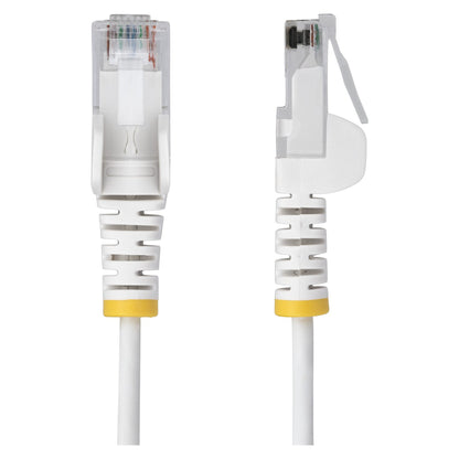 STARTECH.COM 5m Weisses Schlankes CAT6-Ethernet-Kabel Snagless RJ45 LSZH 28AWG Reines Kupfer Patchkabel/Netzwerkkabel