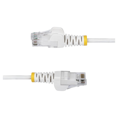 STARTECH.COM 5m Weisses Schlankes CAT6-Ethernet-Kabel Snagless RJ45 LSZH 28AWG Reines Kupfer Patchkabel/Netzwerkkabel