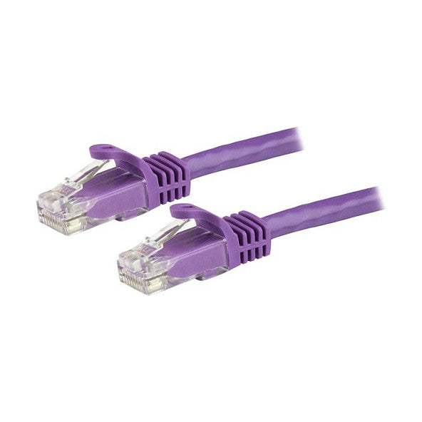 STARTECH.COM 1.5m CAT6 Cable - Purple CAT6 Patch Cord - Snagless RJ45 Connectors - 24 AWG Copper Wire - Ethernet Cable - ETL